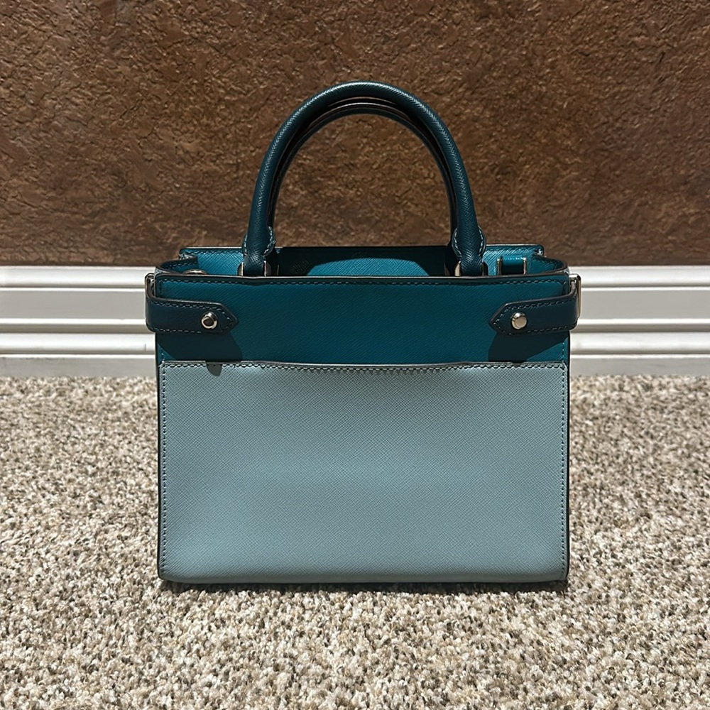 Staci Small Color Block Satchel With Matching Wal… - image 5